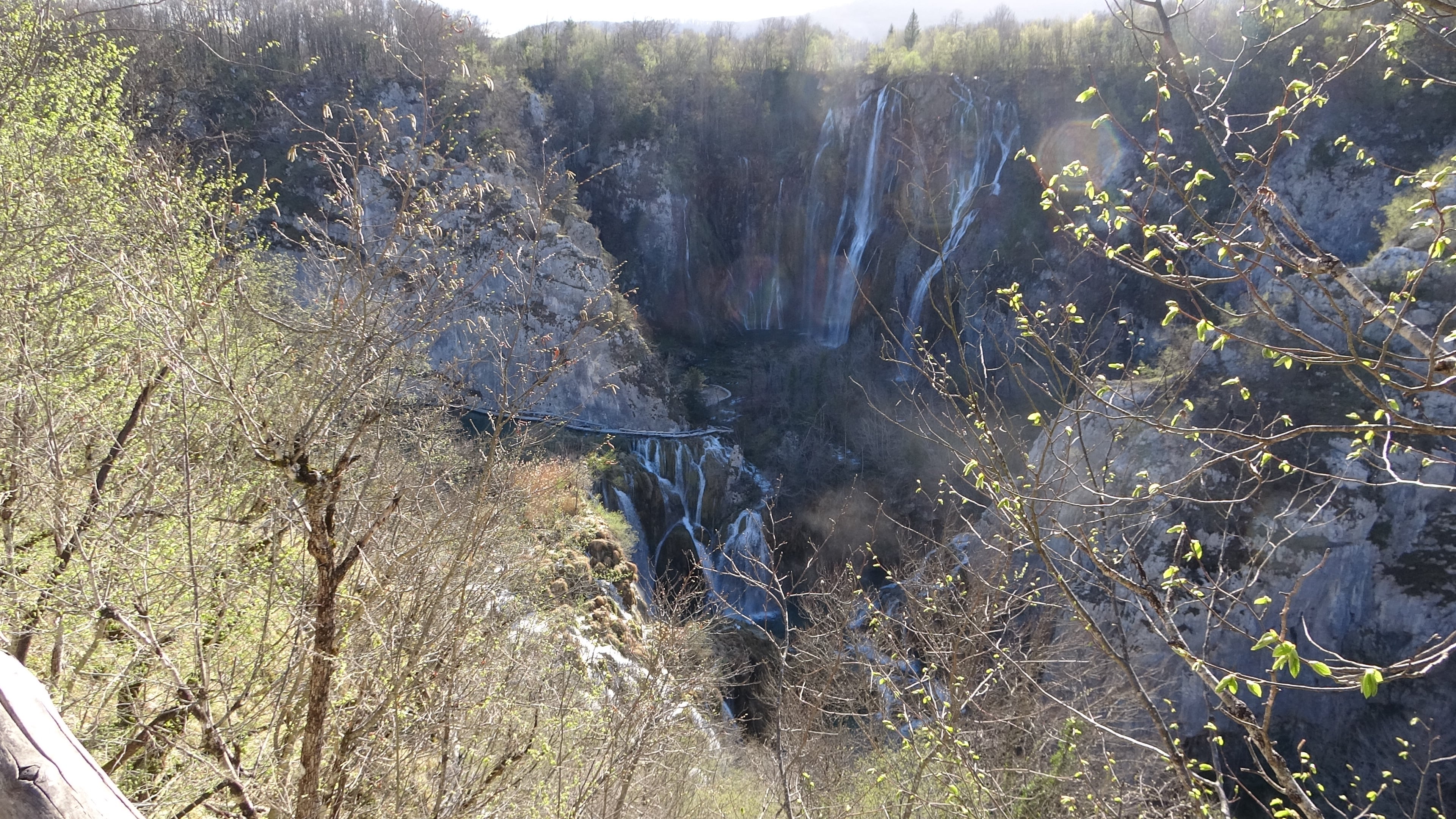 Plitvička, der große Wasserfall des Flusses Potok Plitvice