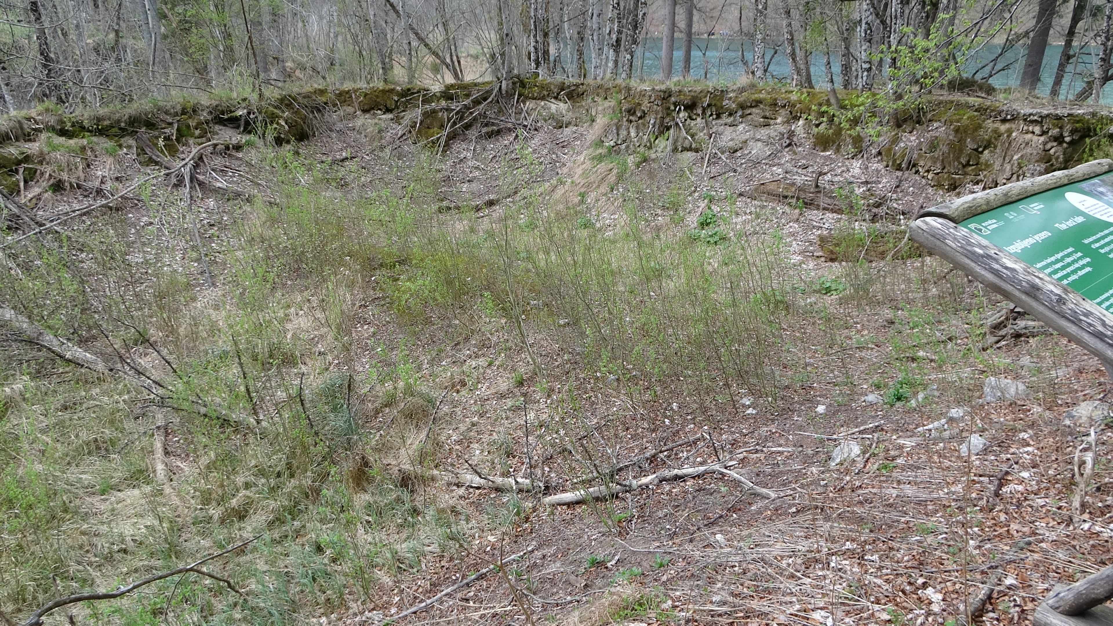 Plitvička, "Lost Lake" das Wasser ging durch den Untergrund