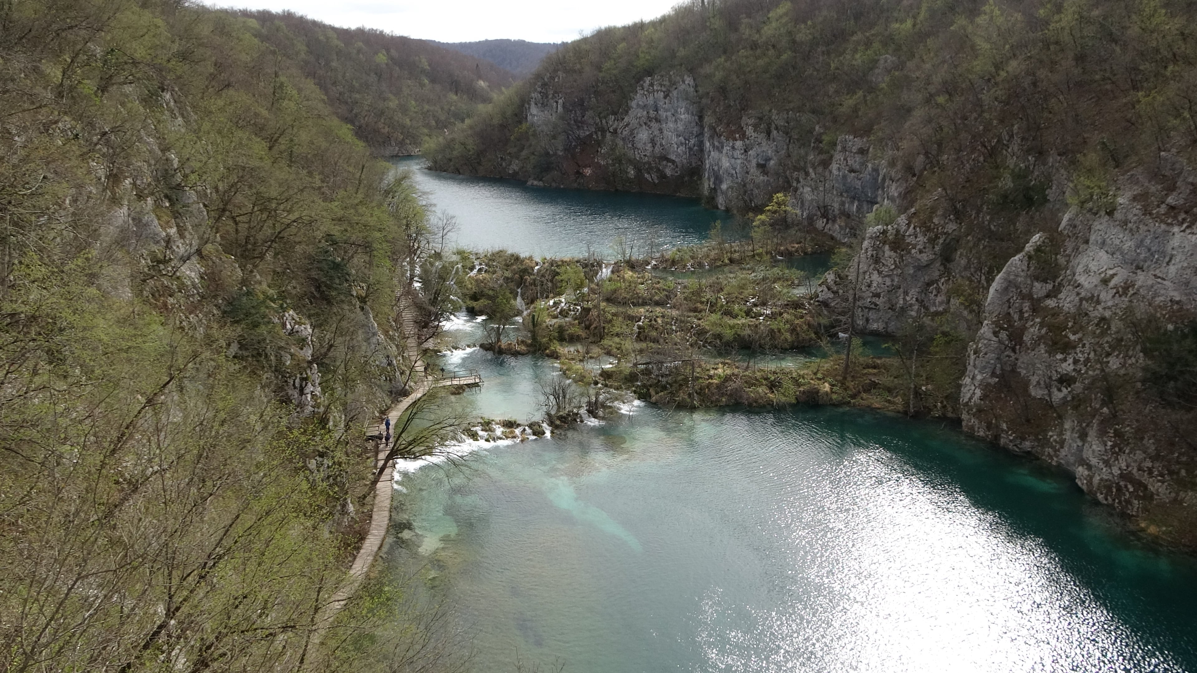 Plitvička, Blick zurück ins Tal