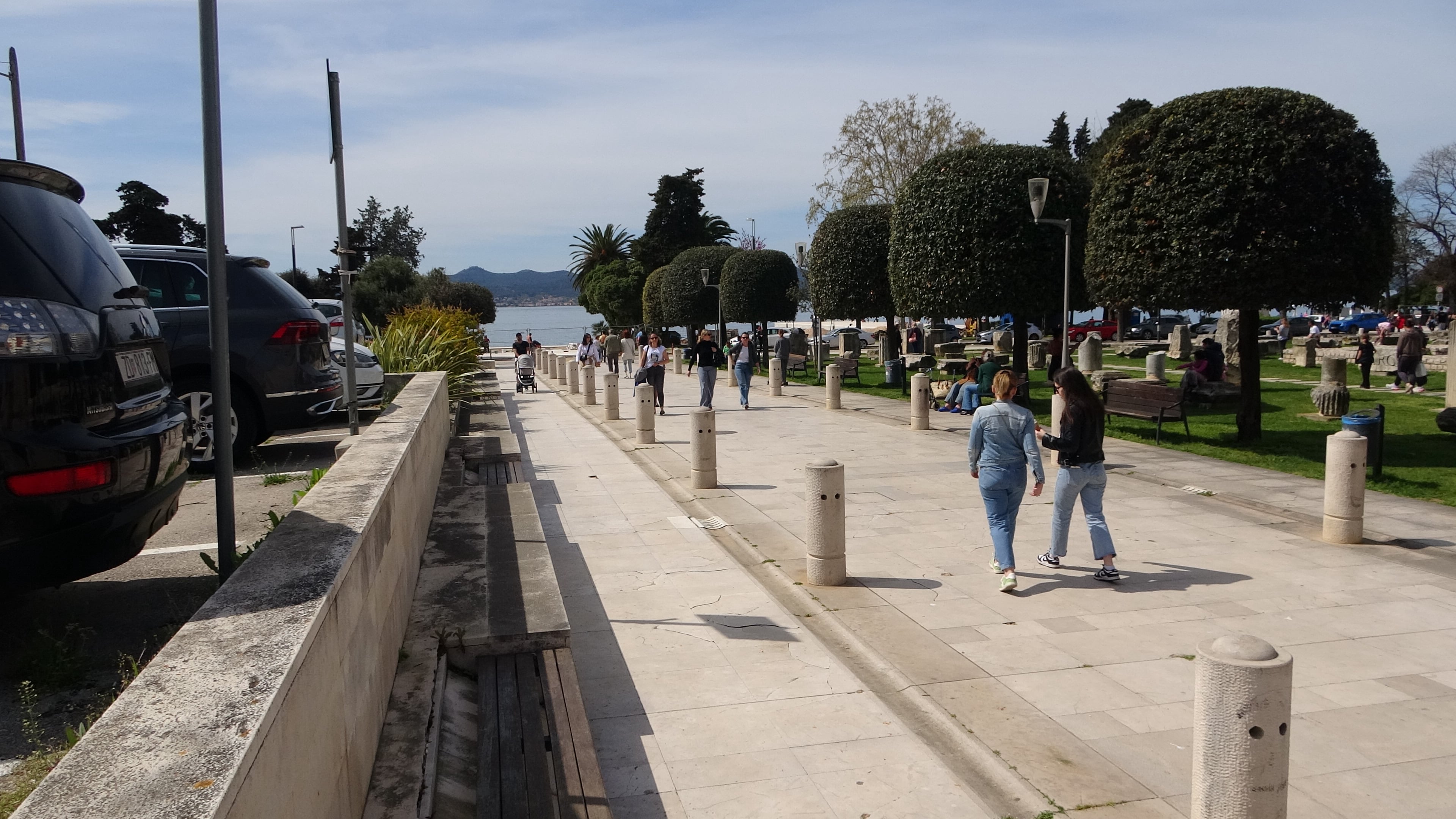 Zadar, Fußweg zum Ufer