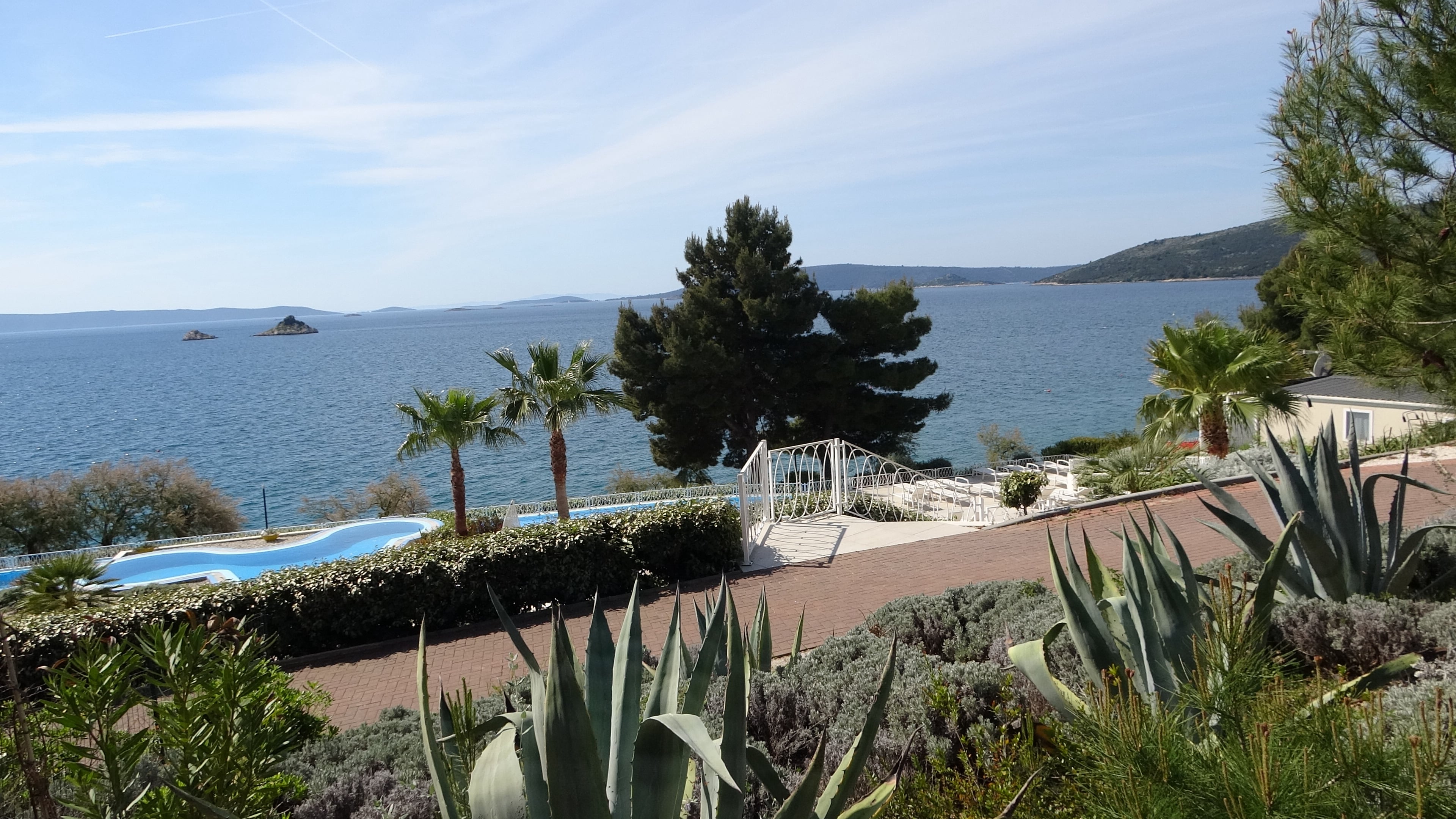 Amadria Park, Palmen und Kiefern