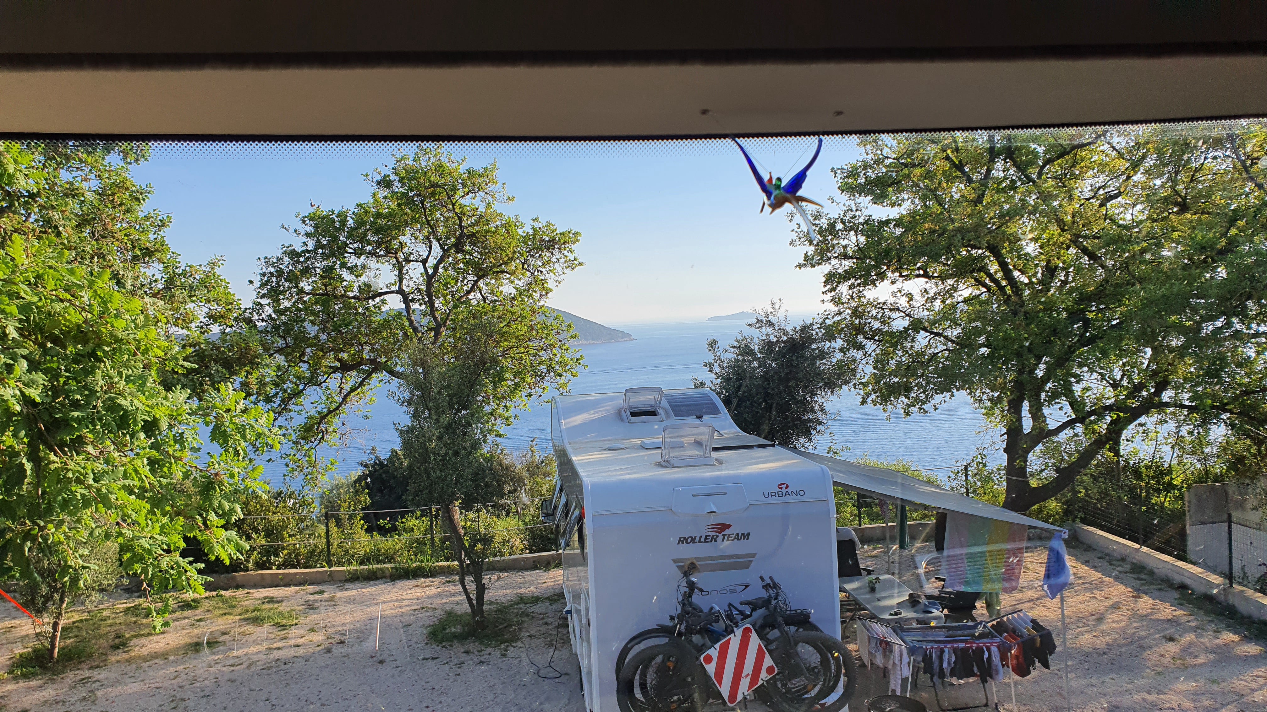 CP Orašac, Blick durch die Windschutzscheibe