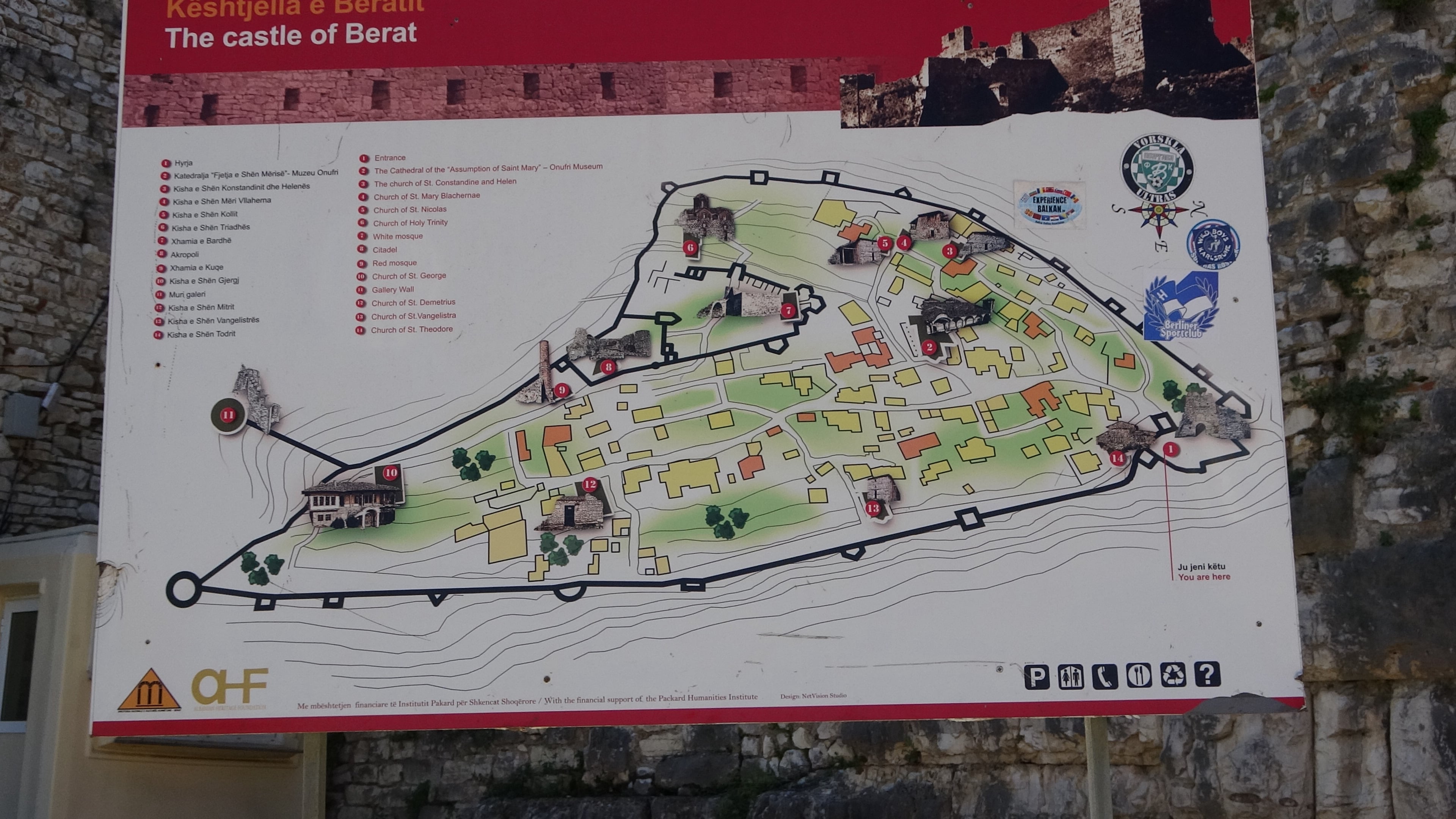 Berat, die Burganlage