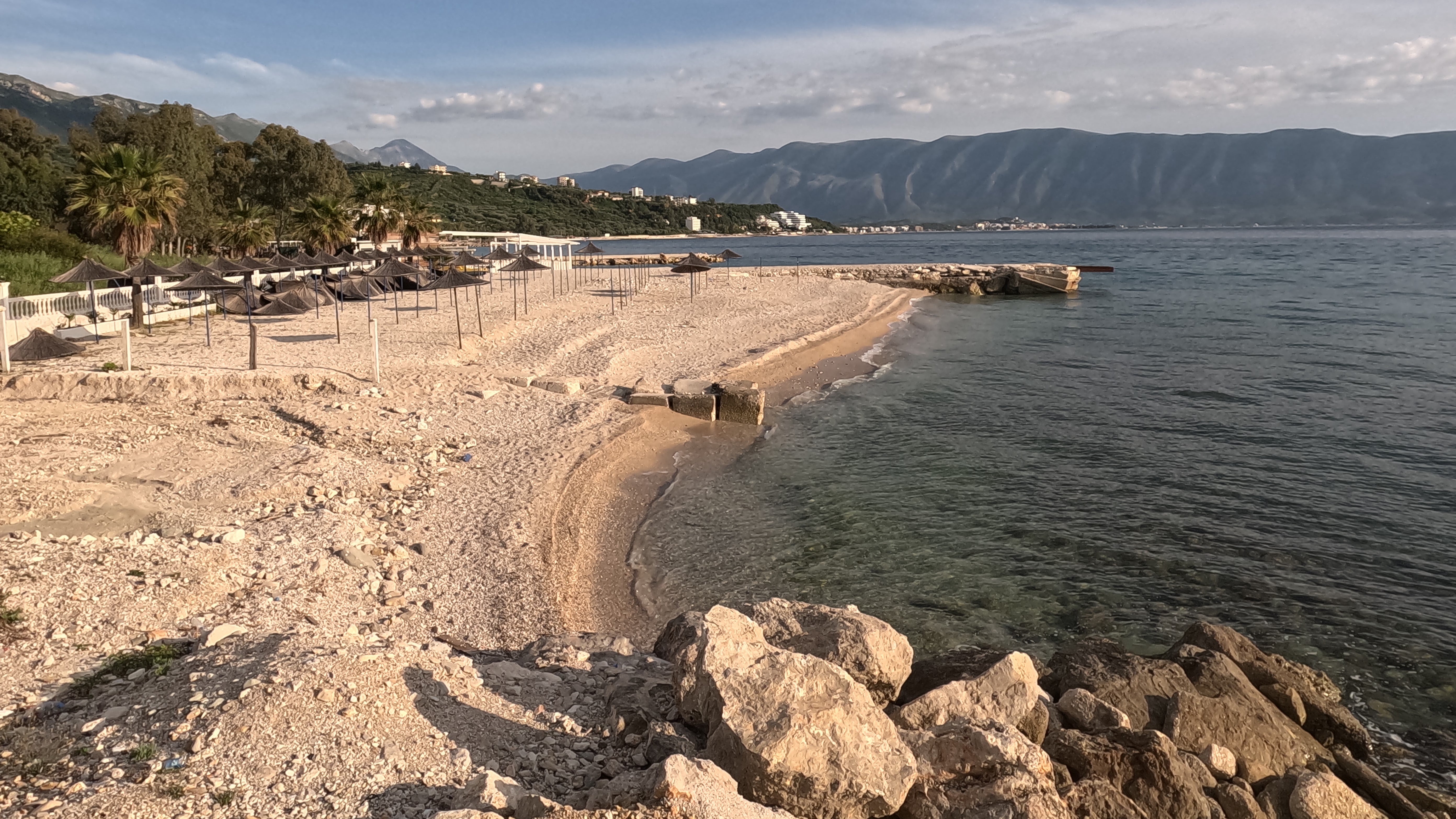 Vlora Camping, die Küste