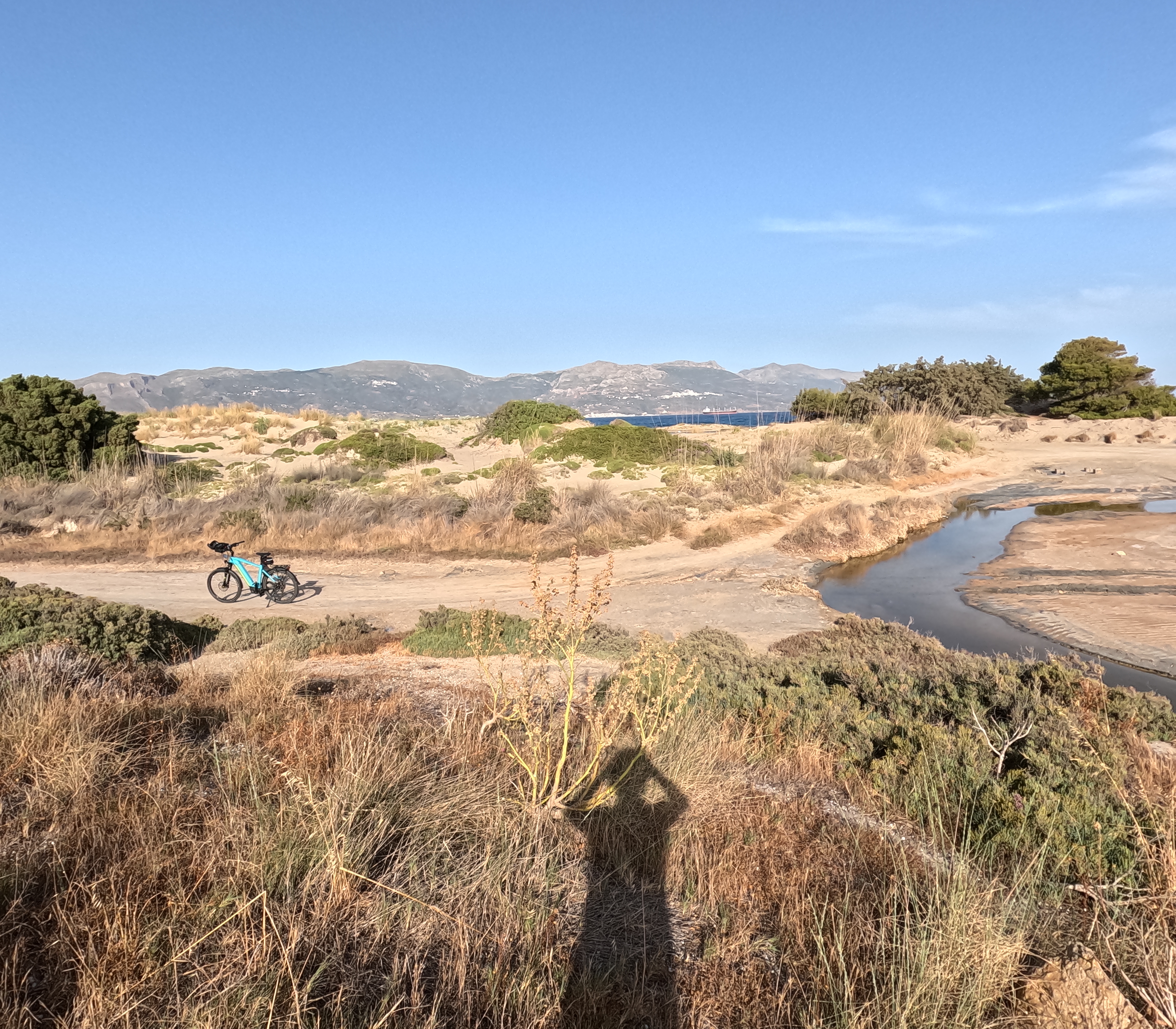 Pounta Lagunenzufluss ausgetrocknet