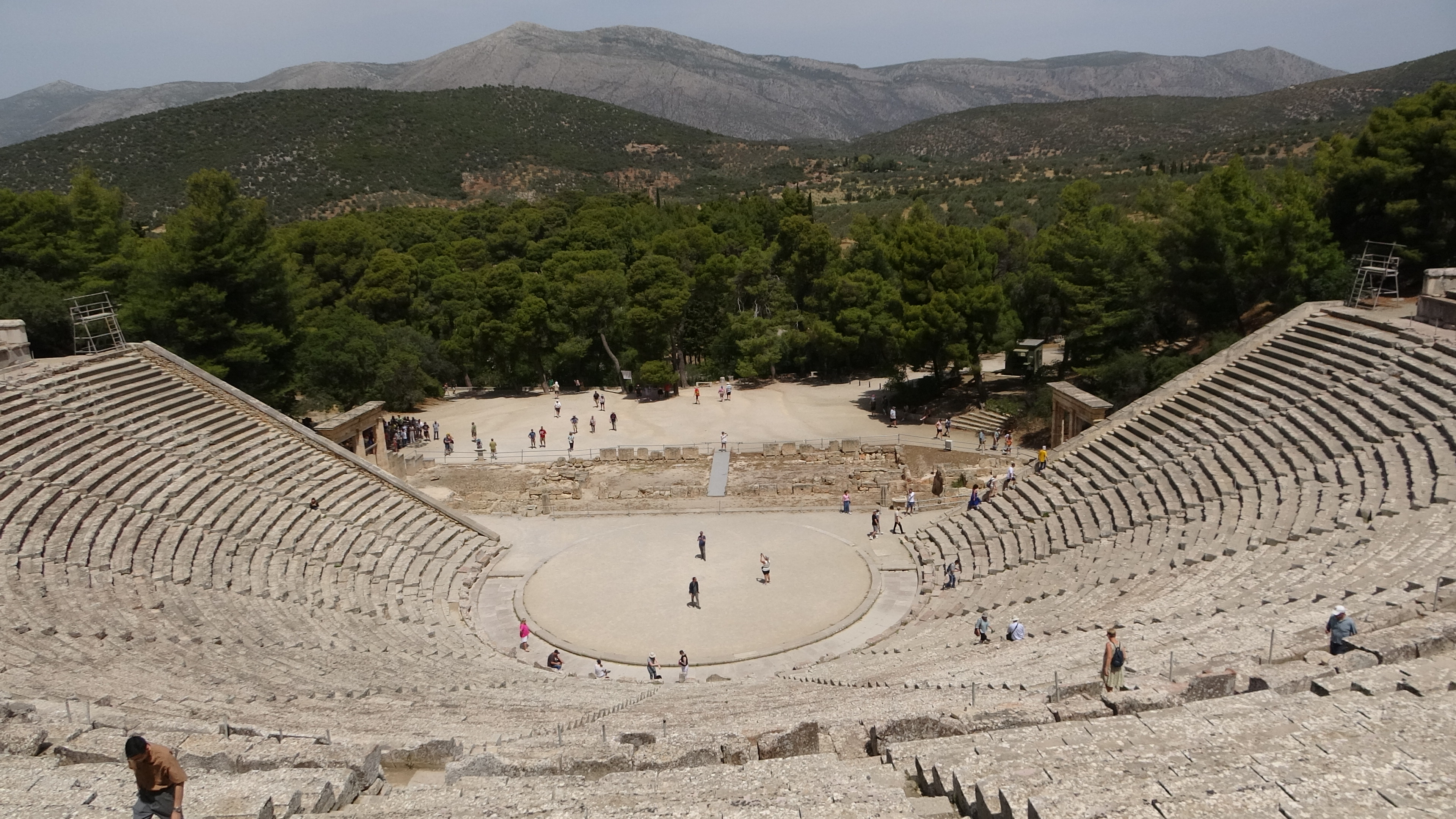 Epidaurus höchste Zuschauerposition