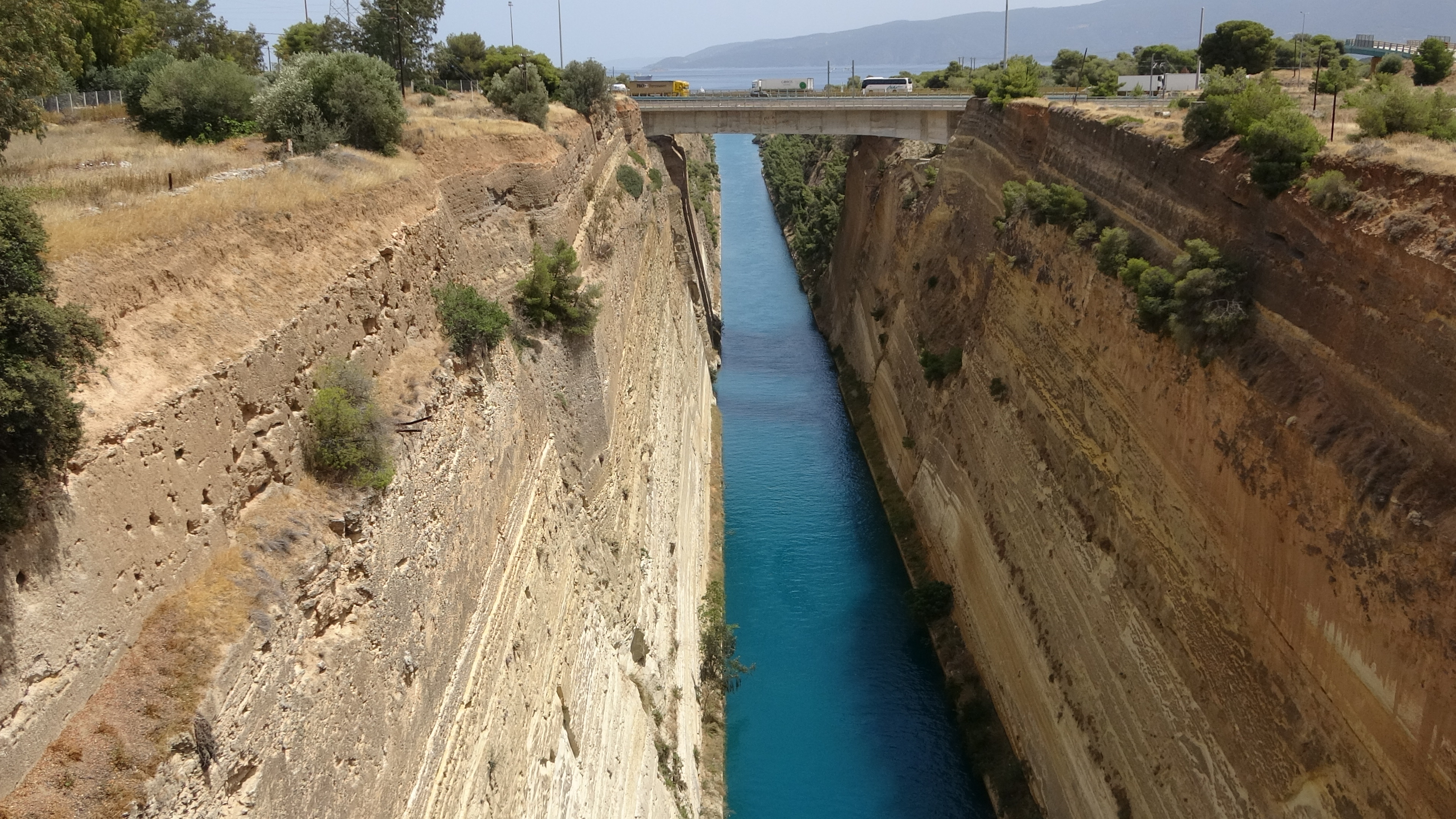 Kanal von Korinth Richtung Osten
