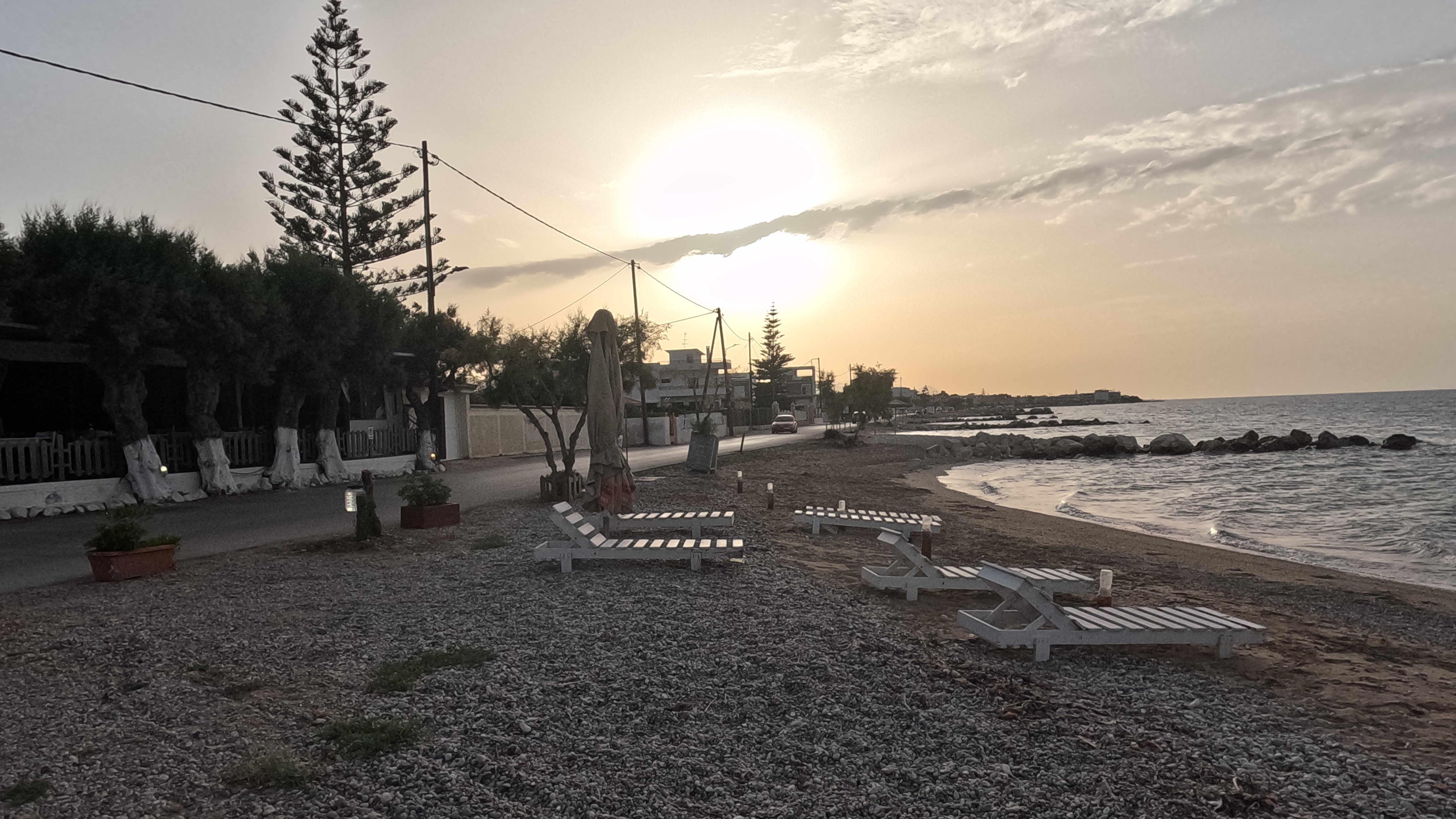 Strand vor Restaurant