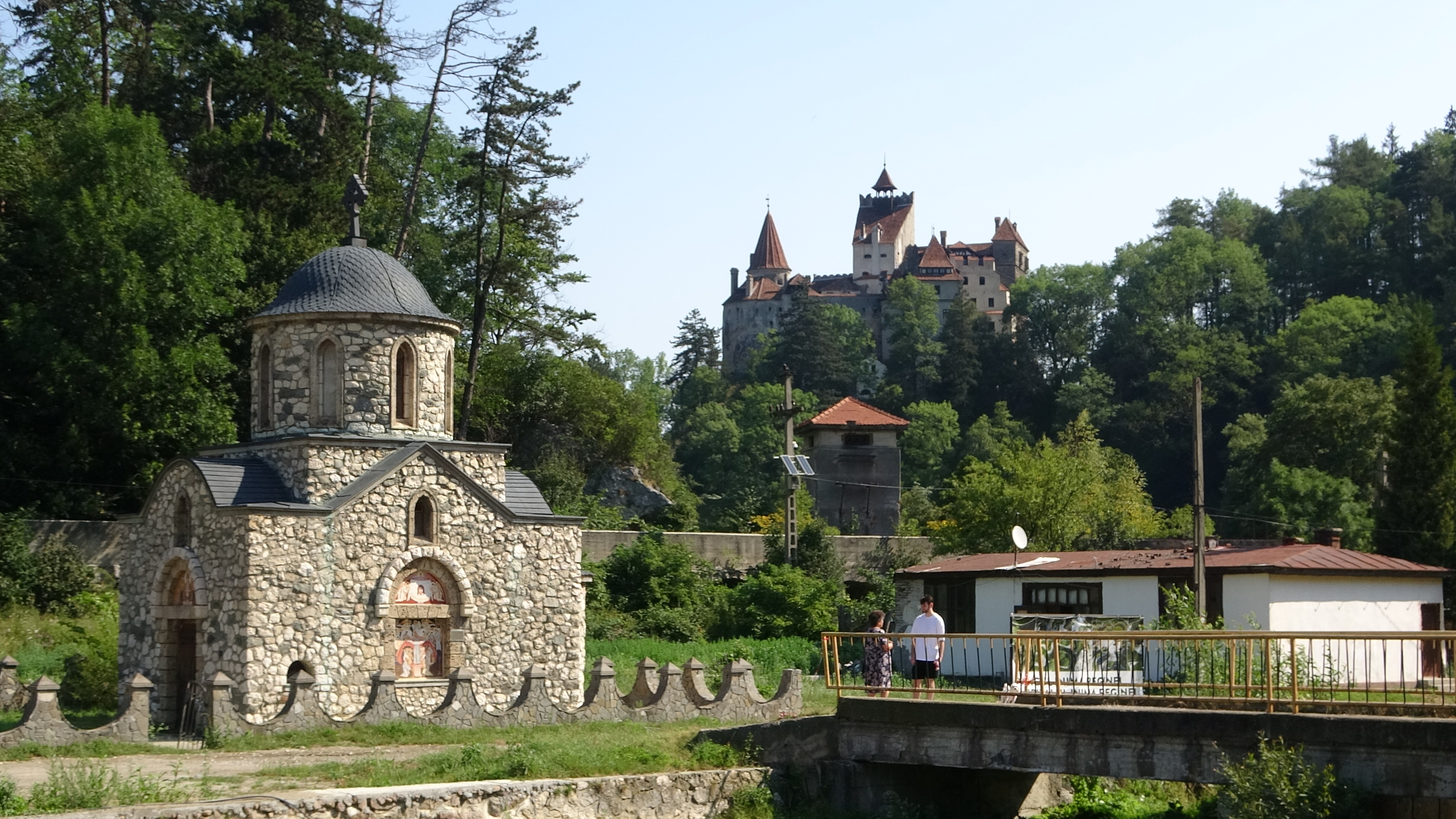 Bran, dann kommt das Schloss von Dracula in den Blick
