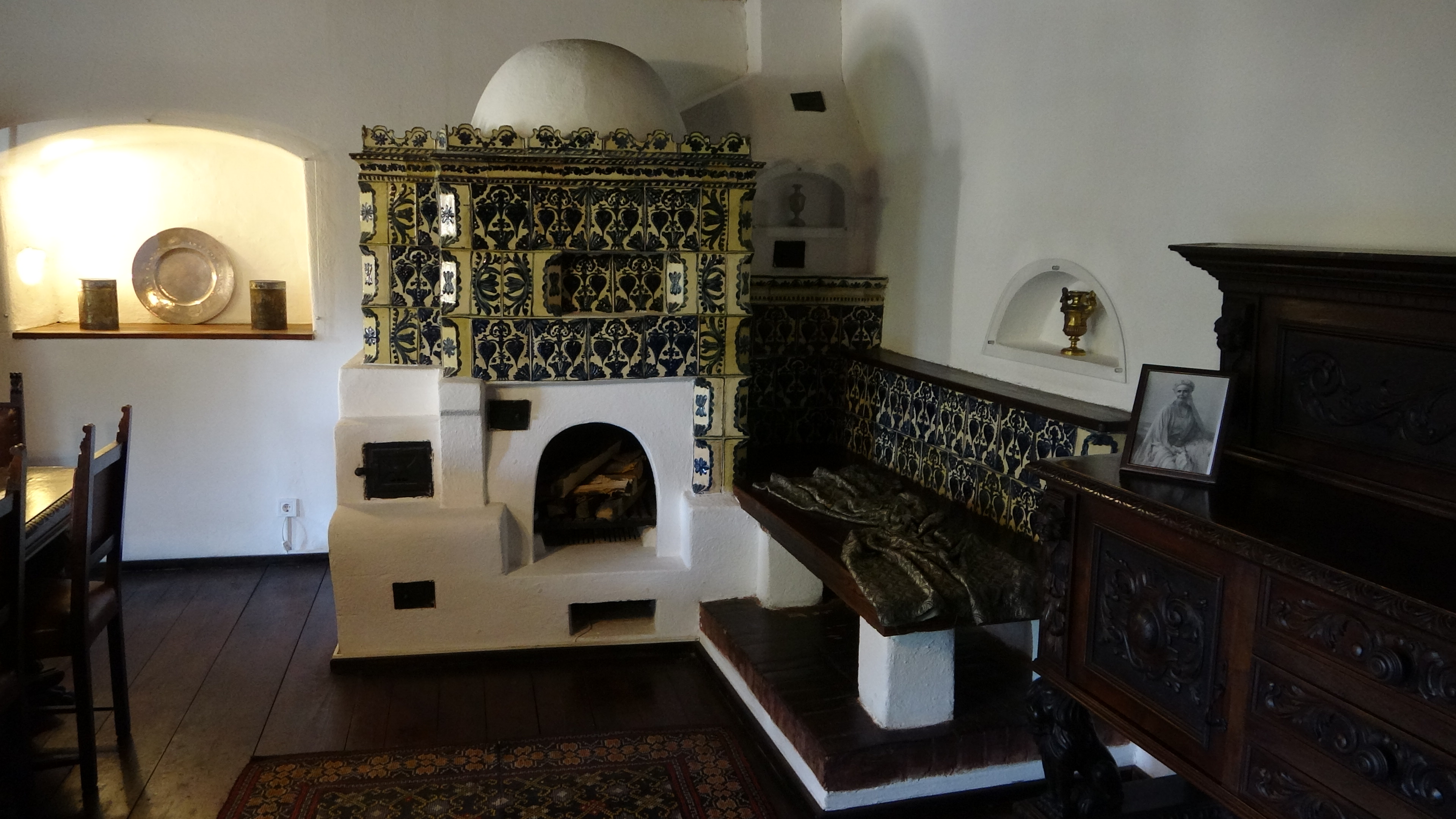 Bran, gemütlicher Kamin