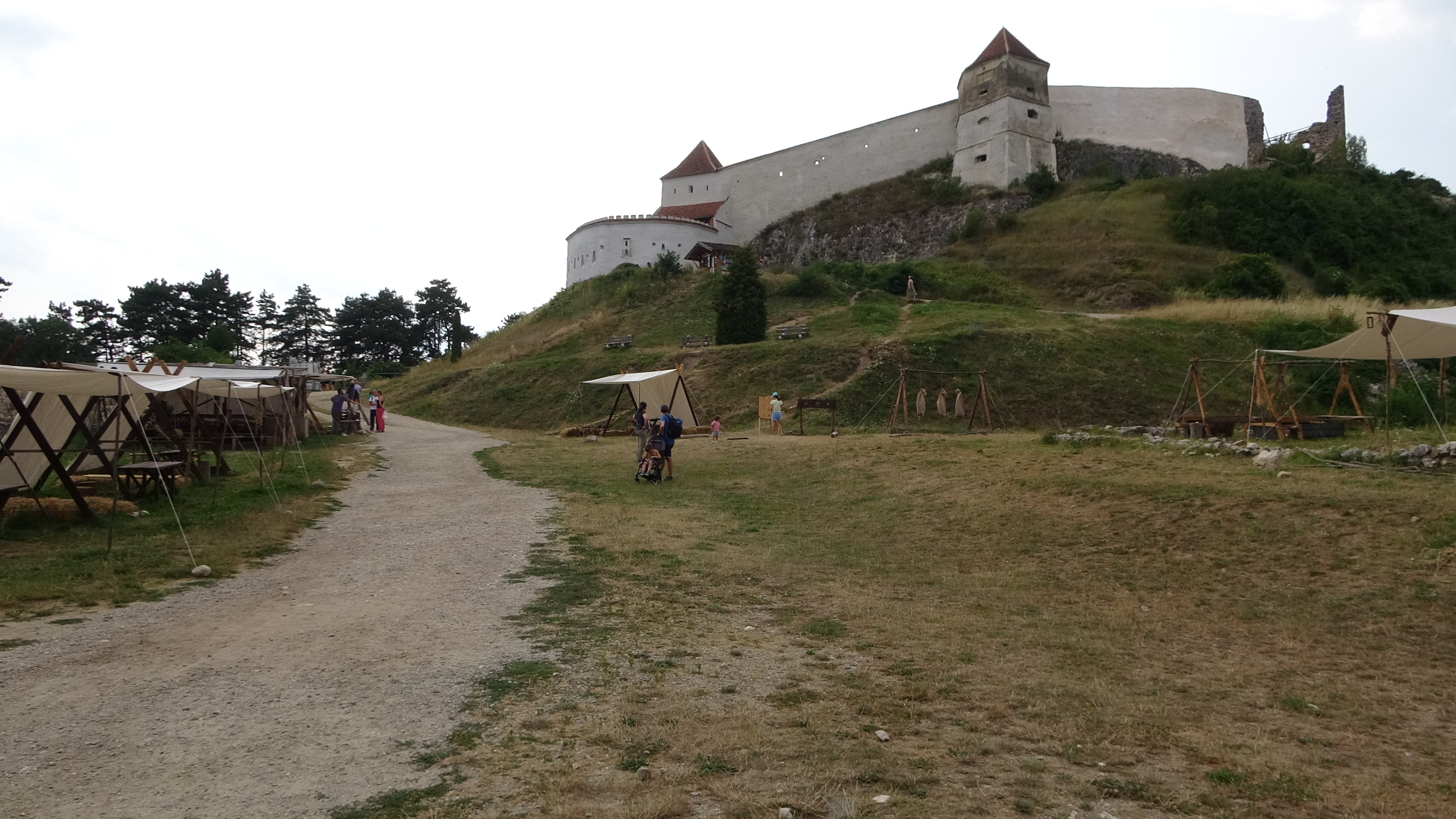 Râșnov, Innenhof von unten