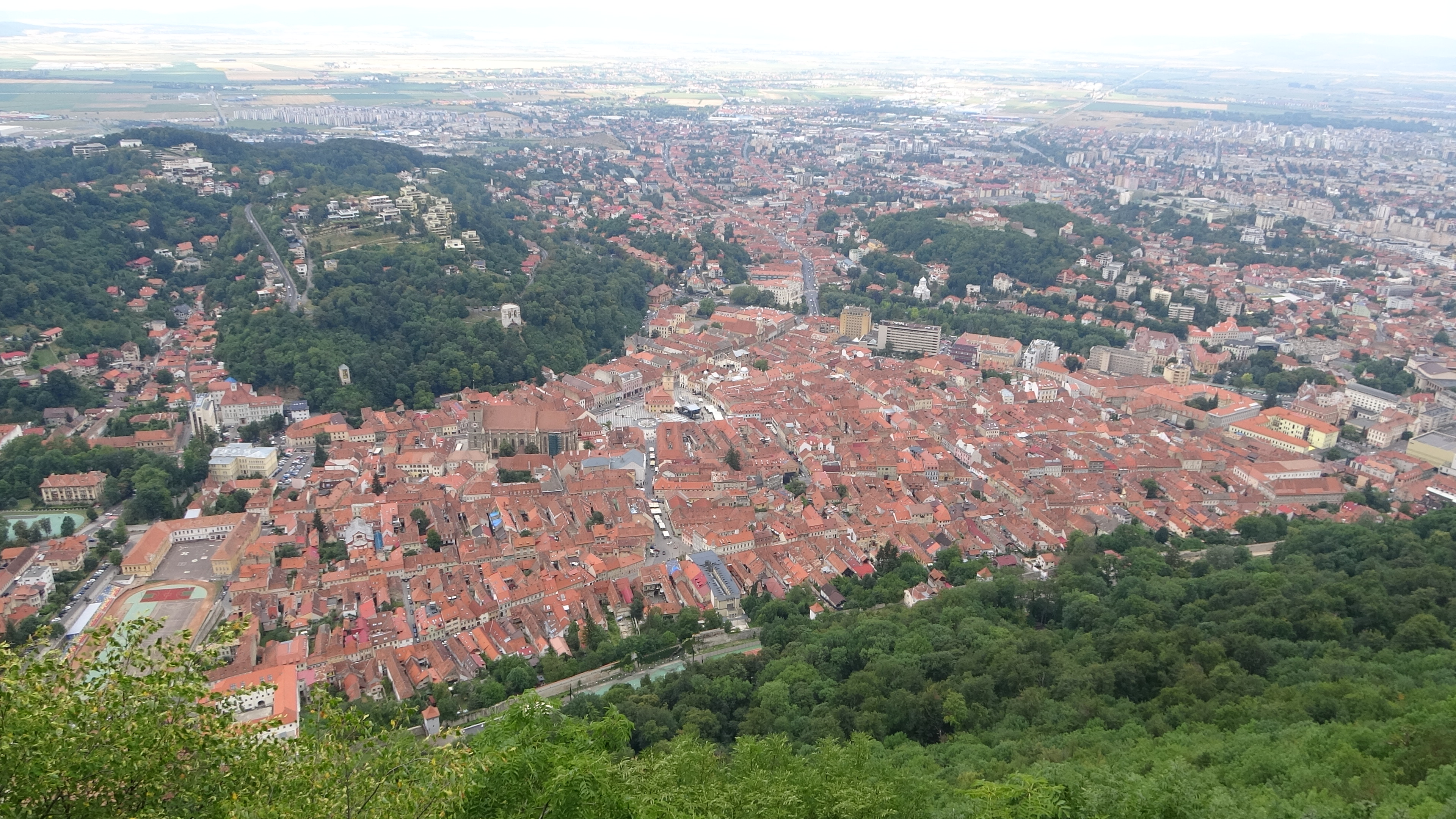 Brașov, Blick vom Berg Tâmpa
