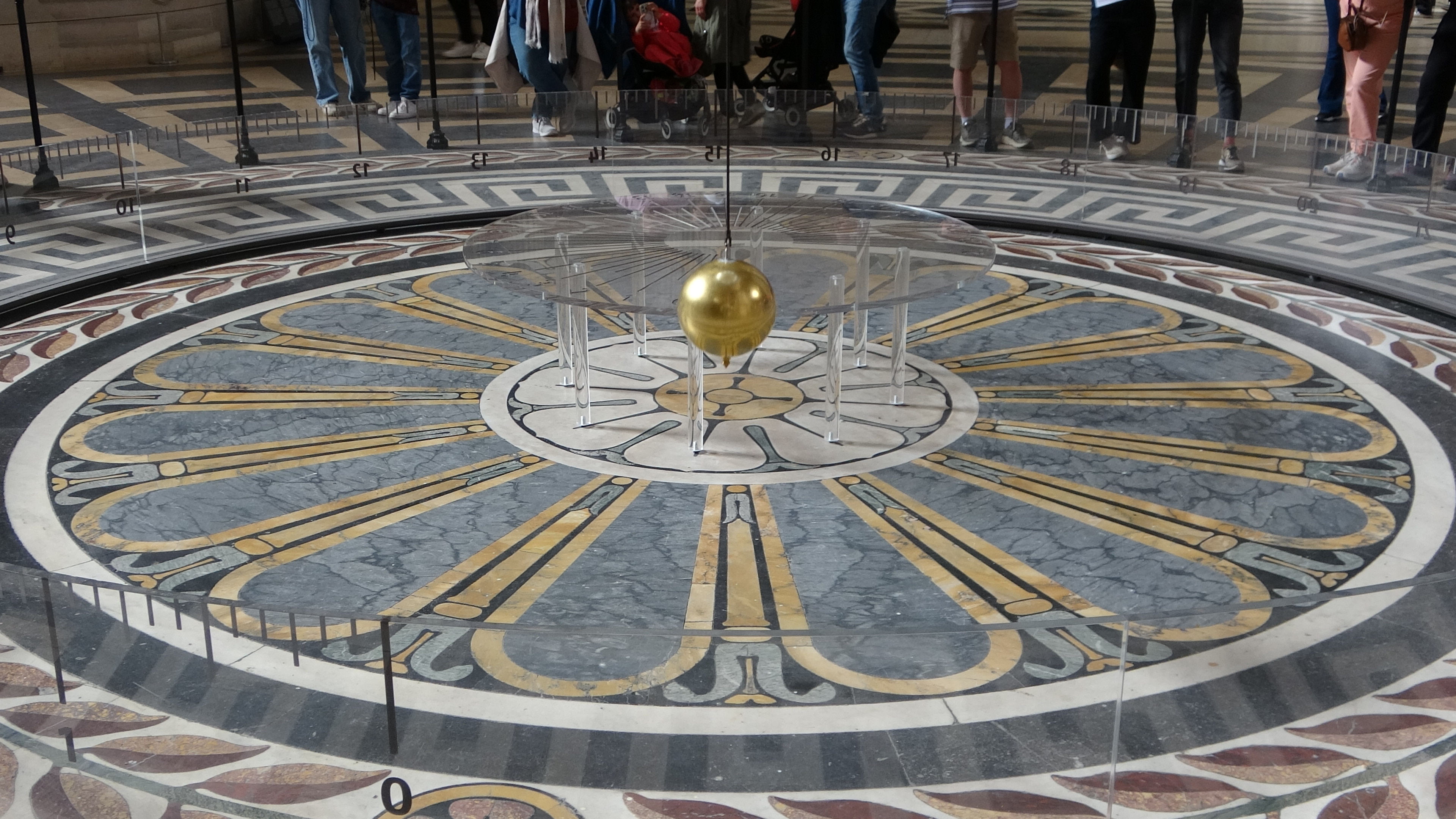 Panteon, Pendel zeigt Drehung der Erde